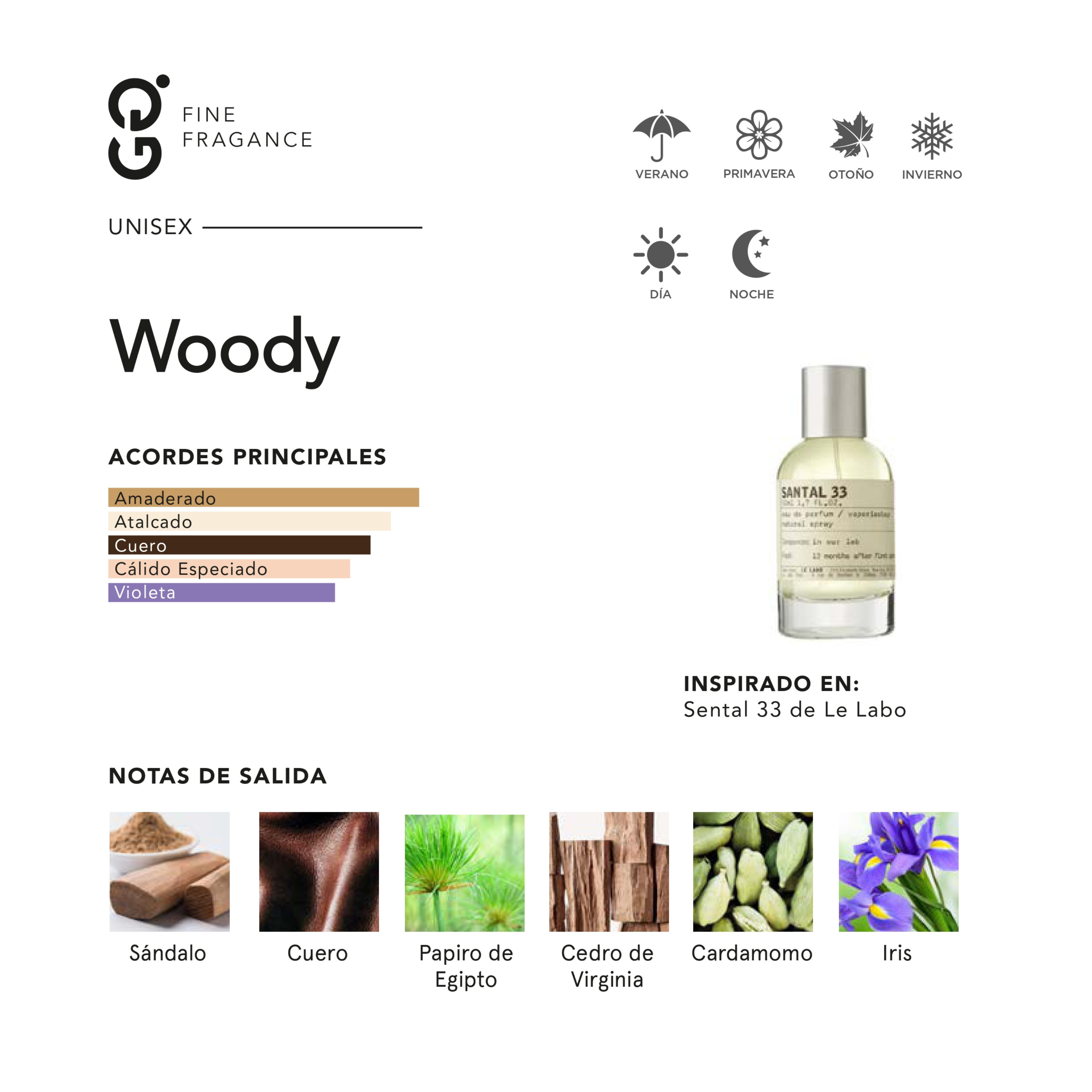 Woody (Inspirado en Santal 33)